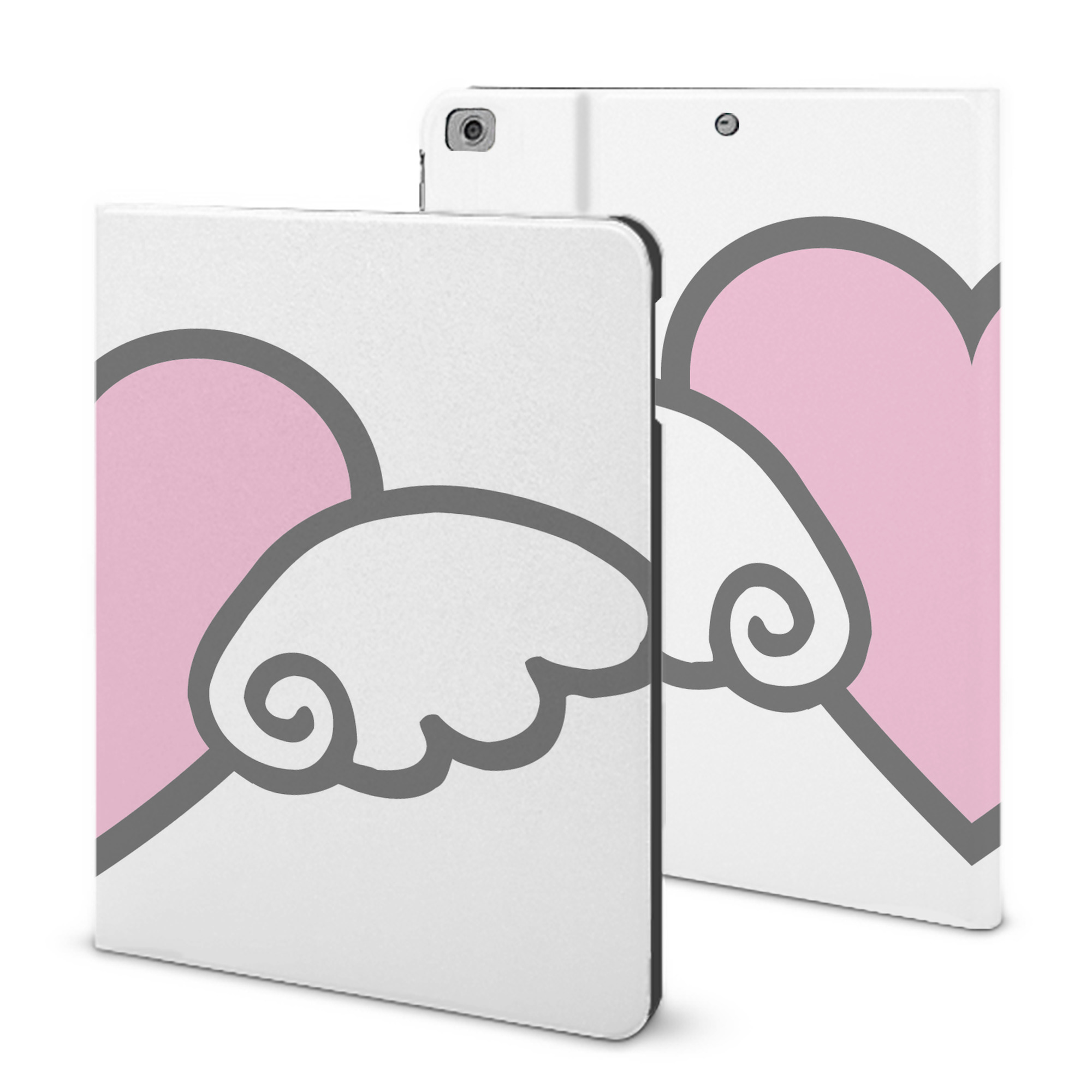 （画像用） Hello Kitty ハローキティ IPad ケース ブック型 PUレザー TPU 耐衝撃 軽量 薄型 ペン収納なし 全面保護 IPad 各モデル対応